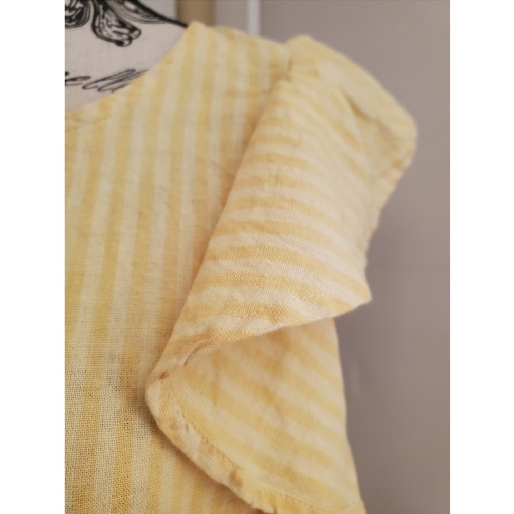 Joe Fresh Yellow Ruffle-Sleeve Top - Picture 2 of 7